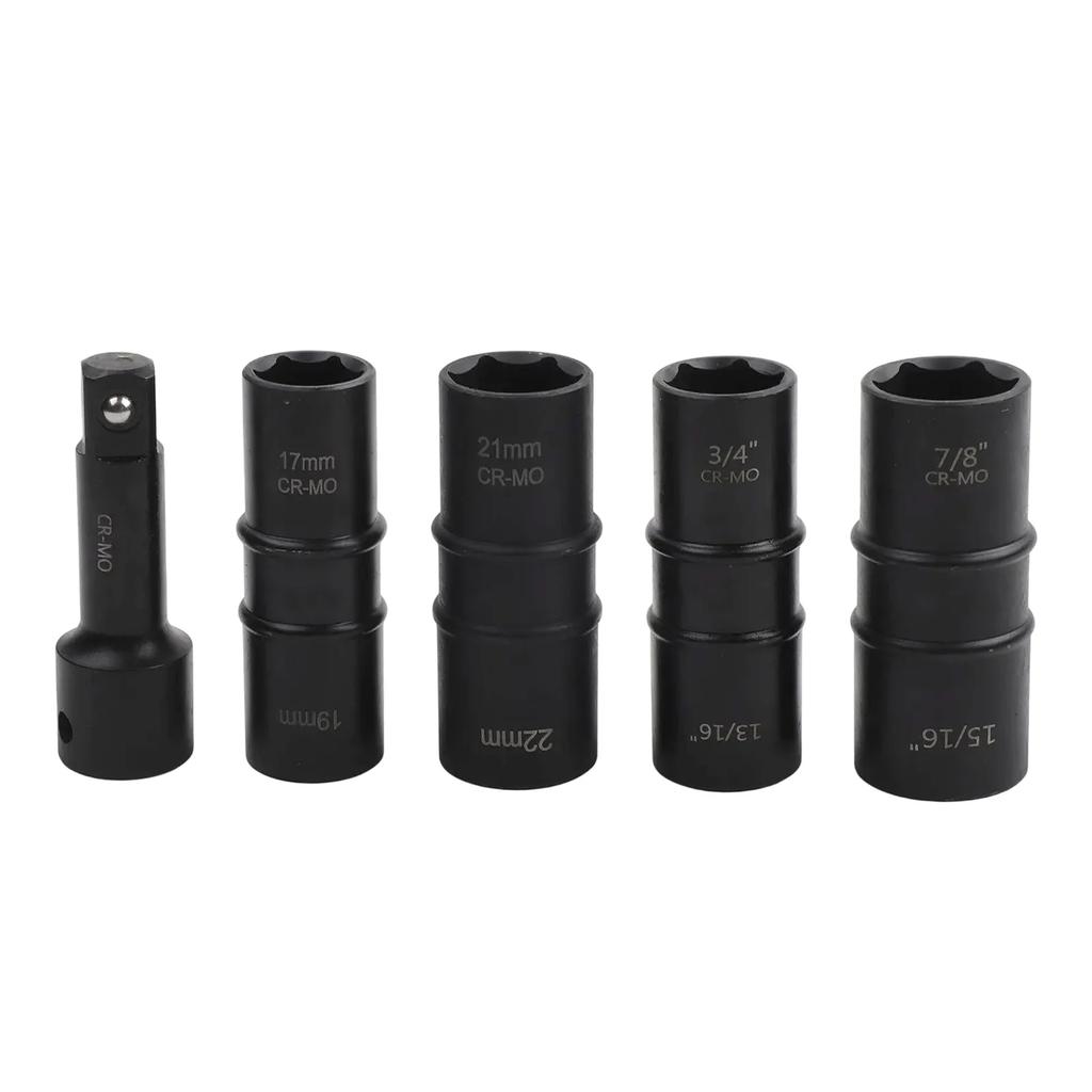For Tire Changing Lug Nut Removal Tool Extension Bar 17mm 19mm Compatible With Power Tools Fits Common Lug Nut Sizes