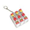 Christmas  Tree Square Fidget Keychain 9-Key Button Decompression Toy  Kids Bag Pendant