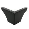 Corner furniture leg, matt black, height 7.5 cm