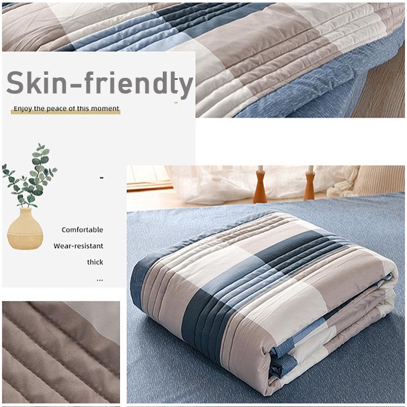 Sommer-Kühldecke, kühlende Faser, atmungsaktiv, weich, kühlende Steppdecke, maschinenwaschbar, Klimaanlagen-Steppdecke