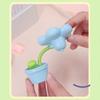 Flower Night Light for Kids Soft Light 360 Degree Bending Battery Powered Bedside Lamps for Living Rom Blue