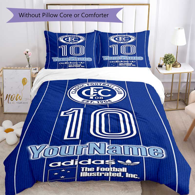 Team Club 3 Customize your name Bedding Set Breathable Duvet Cover with Pillowcases Home Decoration Birthday Gift
