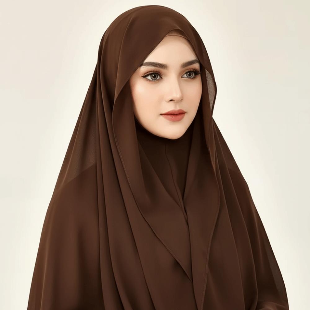 Plain Chiffon Chiffon Shawl Modal Hijab Cover Stylish Long Scarf Islam Inner Scarf