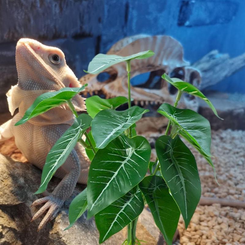 Artificial Grass for Reptiles Tanks Flexible and Safe Decoration Comfortable Environment Plant Grass Landscaping