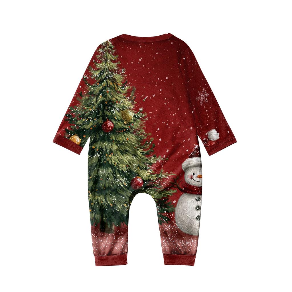 Family Matching Print Sets Pajamas Loungewear Outfits Family Matching Long Sleeve Tops+Pants Set