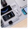 PISEN 100W 3-in-1 Fast Charging Cable, 6A for Apple and Huawei Devices