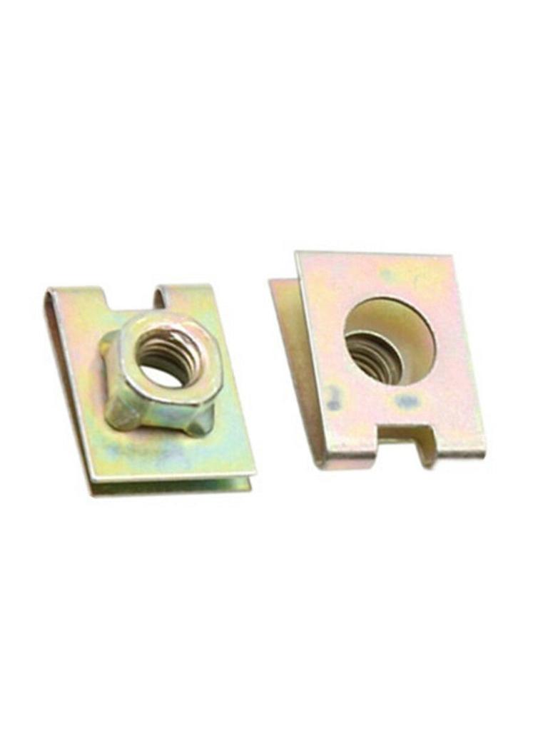 10 Pieces M6 6mm U Type Metal Plate Screw Speed Clip Attachments