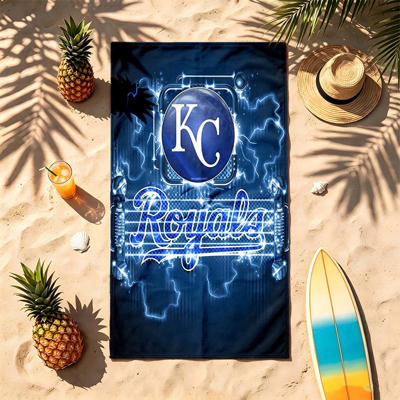 Kansas City Royals (32) Asciugamano da Spiaggia Resistente alla Sabbia Morbido e Confortevole Adatto per Piscina Campeggio Yoga e Immersioni Un Viaggio