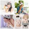 Face Wash Headbands for Women Girls Cute Rabbit Ears Hairbands Makeup Headwrap Coral Fleece Bunny Spa Head Bands Skincare Hair Accessories