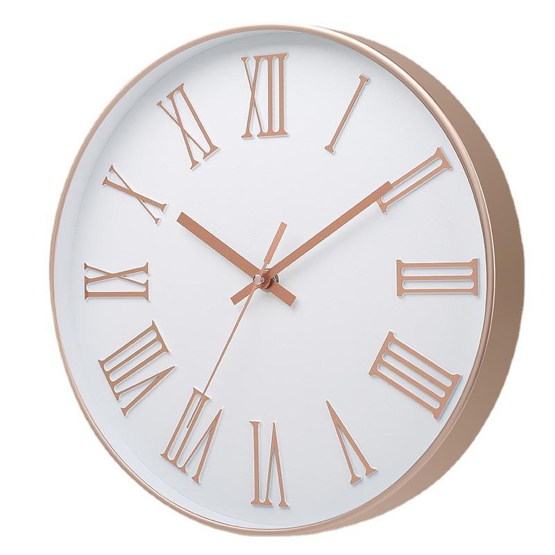 12 Inch 30CM Silent Wall Clock, Creative and Fashionable, Three-dimensional Digital Minimalist Clock for Home Living Room