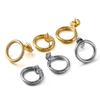 10-20pcs Stainless Steel Blank Earring Stud Golden Earrings Base With Earring Plug Connectors For DIY Jewelry Making Accessories