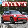 1:24 Mini Cooper X5M Miniaturmodell Auto Spielzeug Legierung Druckguss Türen Geöffnet Stoßdämpfung Vorderradlenkung Dekoration Fahrzeug