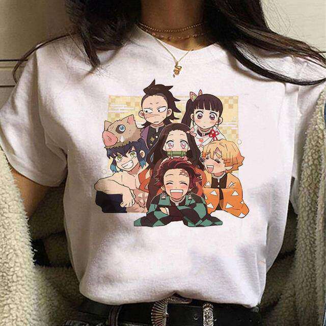 Demon Slayer T-Shirt - A Trendy, Casual Crew-neck, Oversized, Fun Short-sleeved Children's and Adult T-shirt.