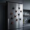 3D Creepy Spider DEcor 2/4/8Pcs Refrigerator Magnet, Lifelike Decorative Magnet for Spooky Decor Metal Surfaces, Magnetic Halloween Party Kitchen