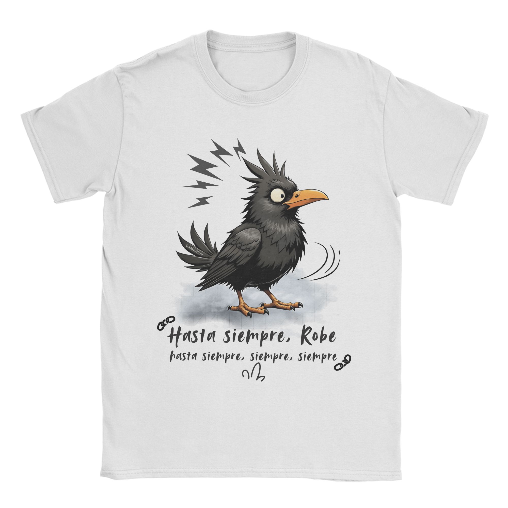

Good Bye Robe Extremoduro Bird Unisexs T Shirts Humor Tee Shirt Short Sleeve Round Collar TShirts Gift Idea Clothing L