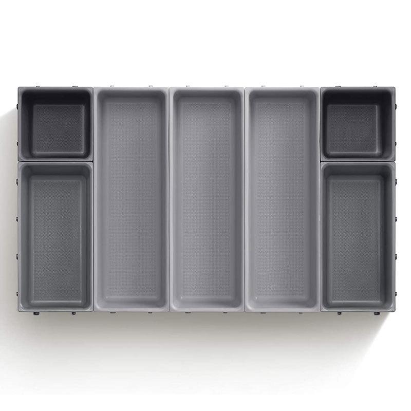 

7 шт. Ящик для хранения кухонных приборов, органайзер для столовых приборов, бесплатная комбинация, раздельный многофункциональный поднос для хранения канцелярских принадлежностей