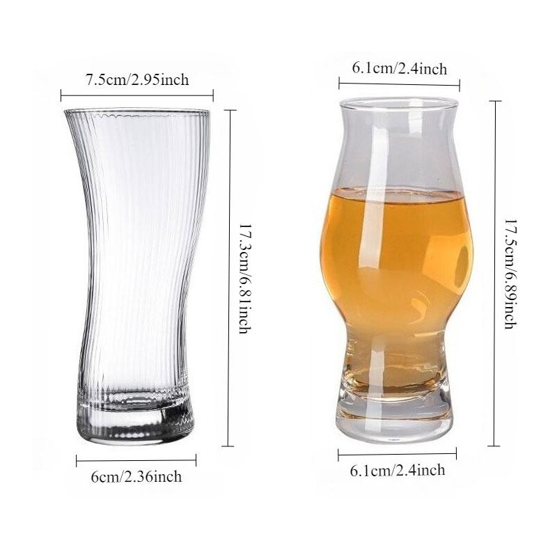 495ml/370ml Personalizovaný High End Sklenice na Mojito Kreativní Pivo Sklenice Velká Kapacita Řemeslné Pivo Sklenice Ovocné Šťávy Čaj Studené Nápoje Sklenice