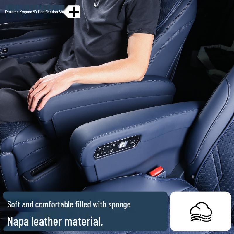 Zeekr 9X Second Row Armrest Cover: Scratch and Dirt Resistant Seat Upgrade