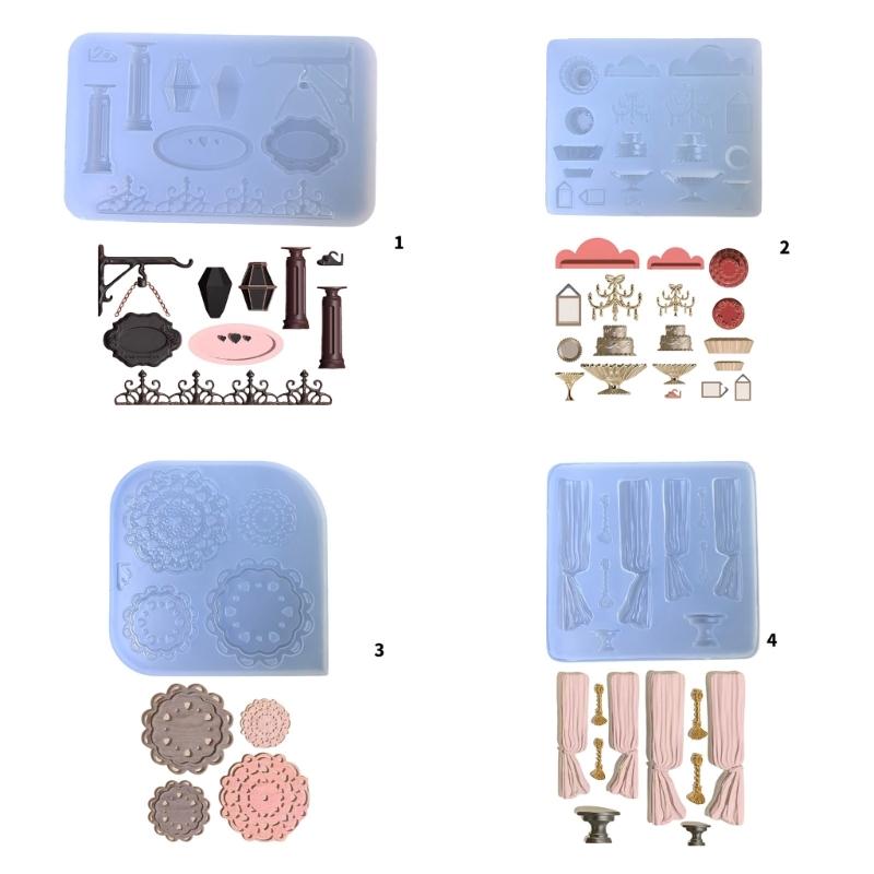 Flexible Silicone Molds Garden Accessories Shaped Epoxy Resin Mold Ornament Pendant Mould Practical Jewelry Making Tool