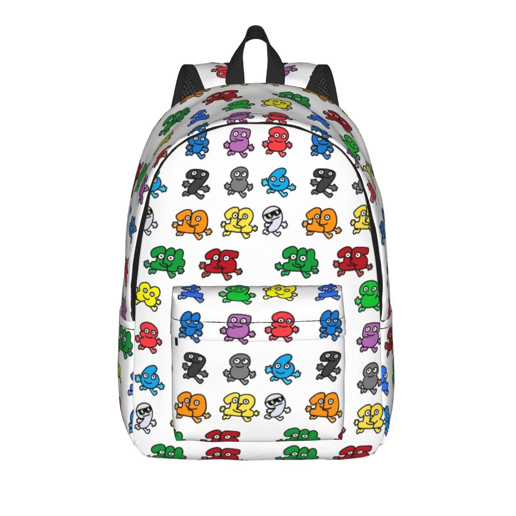 BFDI Cartoon Rucksack für Männer Frauen Mode High School Business Daypack Laptop Computer Leinwandtaschen Langlebig