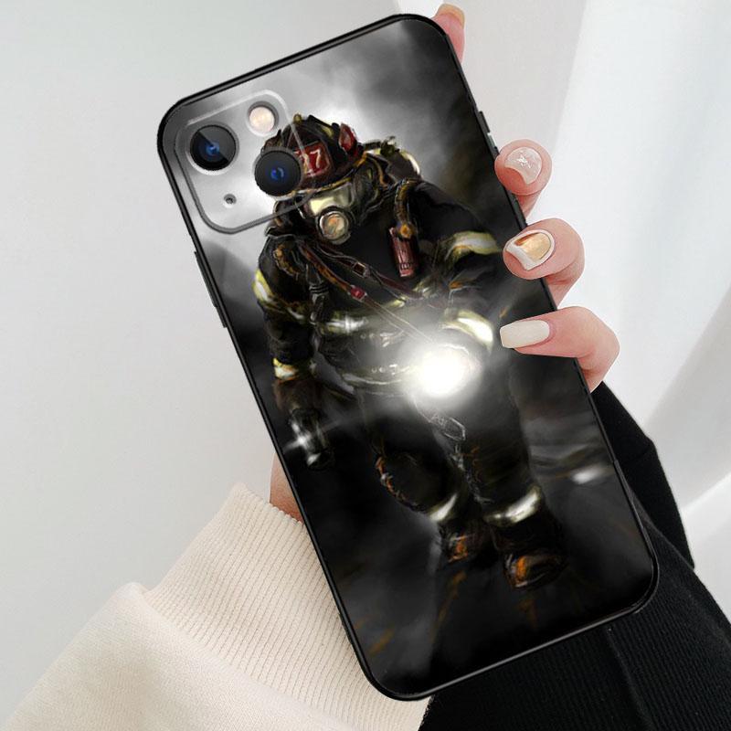 Firefighter Heroes Fireman Cool Phone Case For iPhone 17 Pro Max 14 13 12 11 15 16 Pro Max mini 16 15 Plus 16e 17 Air Cover