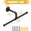 Sturdy Metal Wall Mounted Clothes Rack Easy Install Vertical Storage For Coat Accessories
