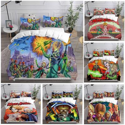 Mars Attacks! (1996) Bedding Sets Comforter Quilt Bed Cover Duvet Cover Pillow Case 2-3 Pieces Sets Kids Adult Bedroom Decor
