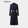 Women's 2025 Autumn/Winter Belted Midi Dress