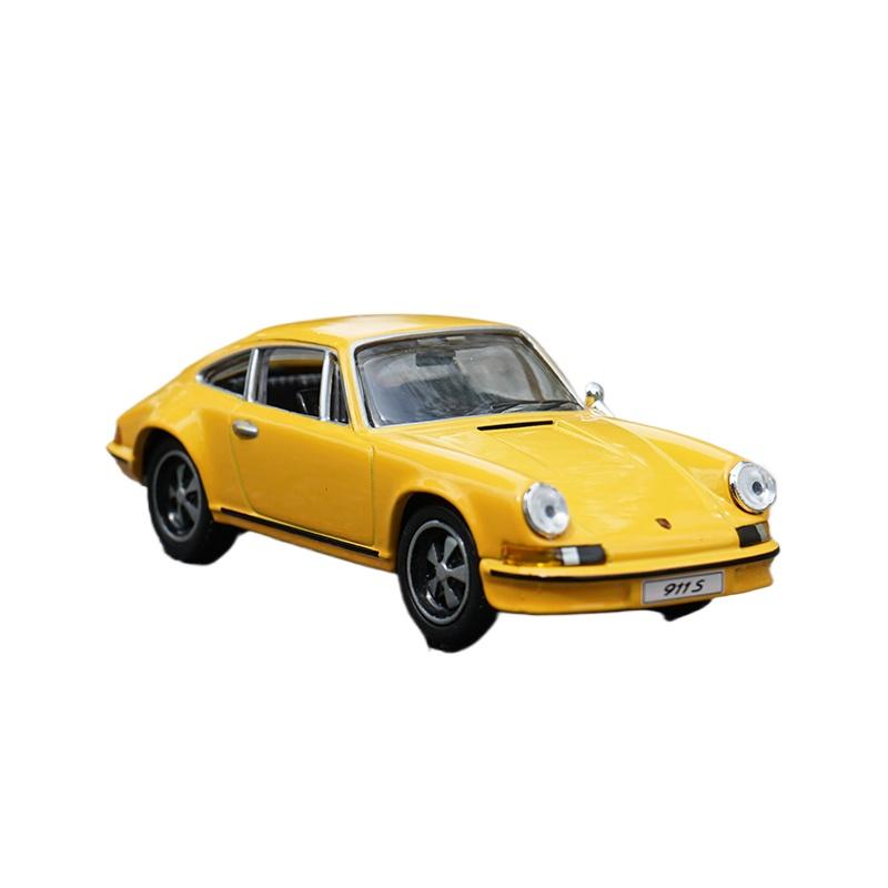 

1/43 Porsche 911S COUPE 2.4 1971 Сплавная Миниатюрная Модель Автомобиля Литой Металлический Статическая Коллекционная Модель Автомобиля Детская Игрушечная Машина Транспортное Средство жёлтый
