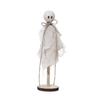 Halloween Decorations Indoor - Set of 3 Primitive Halloween Ghosts Dector on Wooden Stand for Table Centerpieces, Shelves