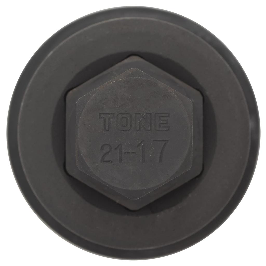 TONE Impact Hexagon Bit Socket 17mm Hexagon 2 Pieces (Interchangeable) 6AH-17H, 19.0mm (3/4") Drive, Size, Included.