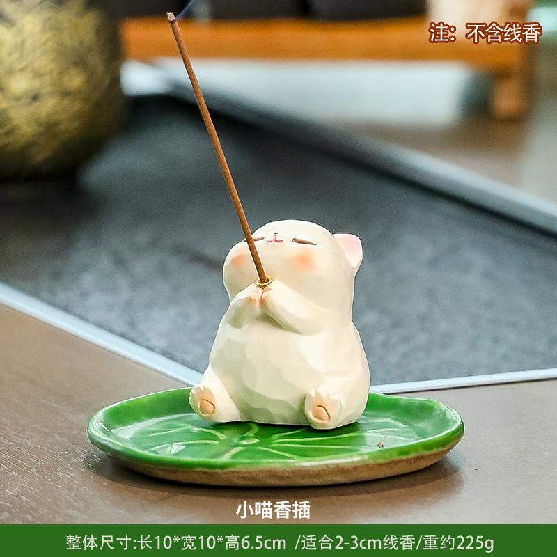 Roztomilé řemeslné výrobky Pryskyřičná žába Panda Vkládání vonných tyčinek Řemeslný výrobek Kadidelnice Kreslená zvířecí dekorace Držák na vůni Kancelář