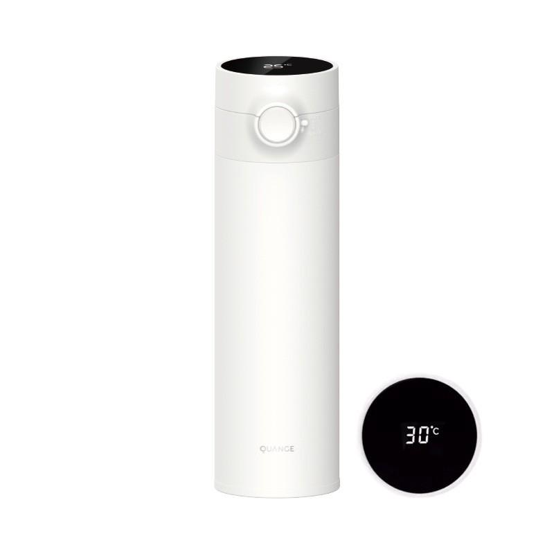 

Smart Flip-Top Stainless Steel Thermos with Mirror Finish and Temperature Display 480ml білий