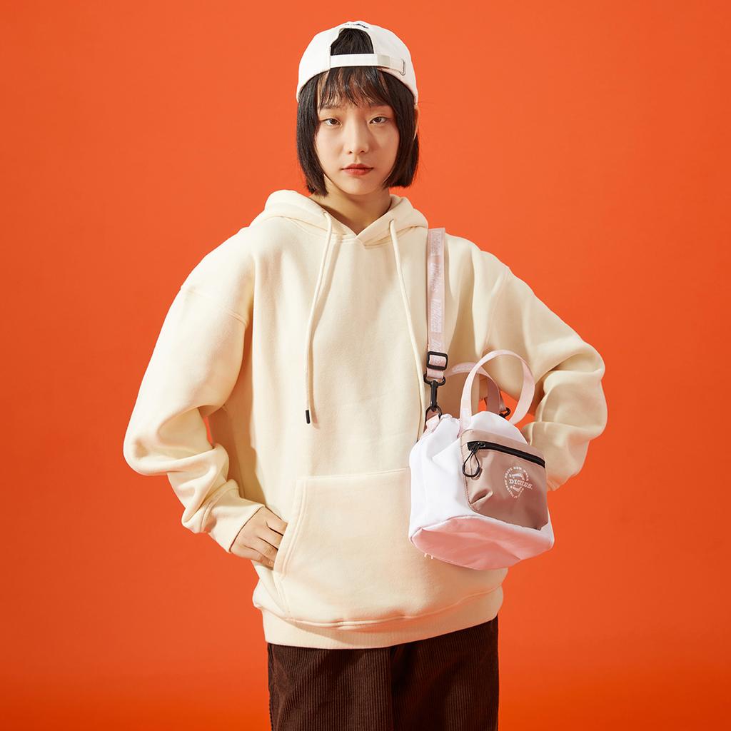 New Dickies Polyester Bucket Bags Shoulder Bag Crossbody Bag Handbag Unisex Pink DK010407C501