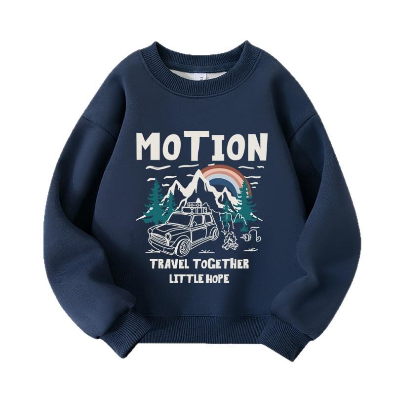 Boys' Trendy Long-Sleeve Sweatshirt for Spring & Autumn