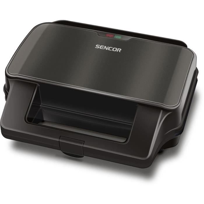 Appareil à sandwichs - Sencor - SSM 9978BK - 4 en 1 - 900W - Noir