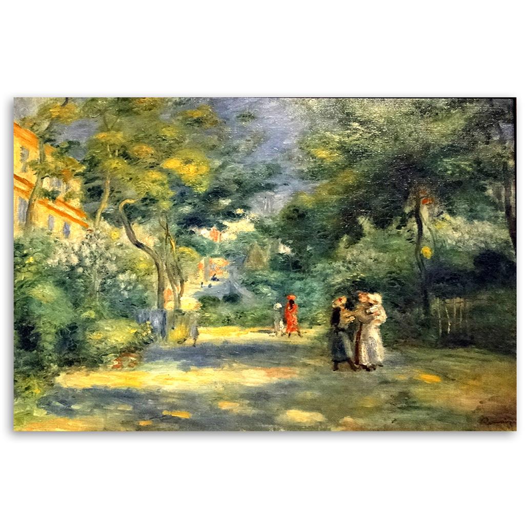 Canvas Print, A Garden In Montmartre