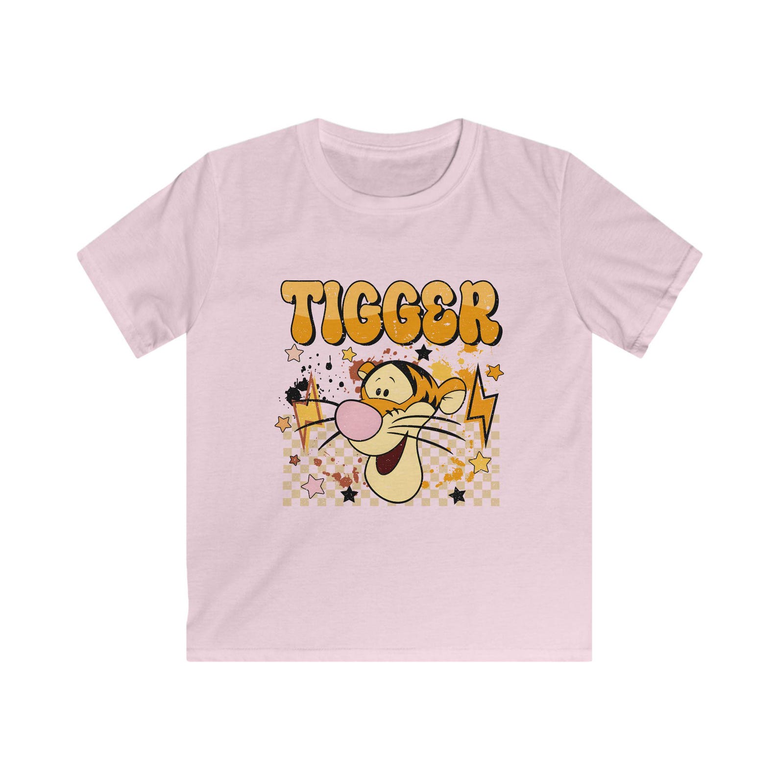 Tigger Retro Cartoon Kids Tee | Winnie the Pooh Character Shirt S