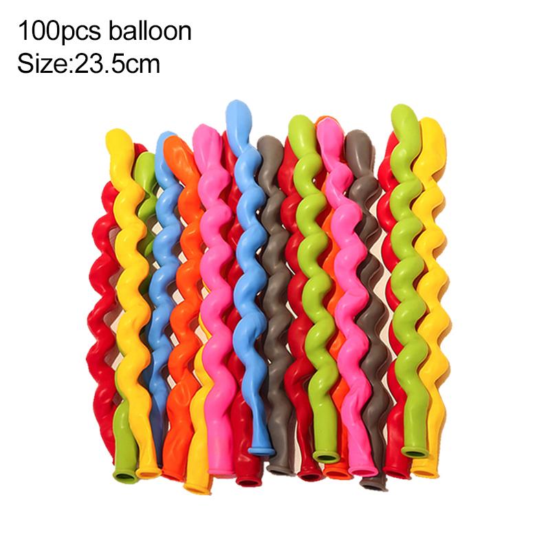 50~200pcs Spiral Balloons Twist Spiraal Latex Balloon Inflatable Toy Unique Wedding Happy Birthday Holiday DIY Decorations TMZ