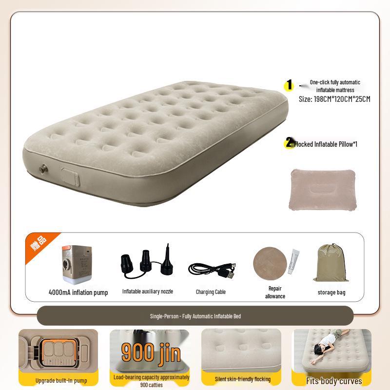 Automatic Inflatable Camping Mattress for Outdoor Travel and Tent Use