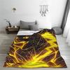 Pikachu lightning transformation Super Warm Blankets  Kids Adult Plush Bedding Throws Funny Couch Chair Bedspread Sofa Bed Cover