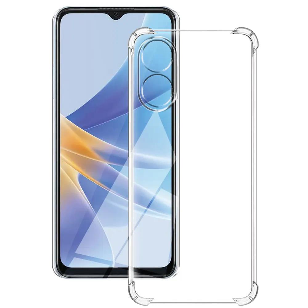 For OPPO A17 A17K Case Silicone Soft Shockproof Transparent Cover For OPPO A17 Clear Phone Case For OPPO A17K A 17 K Funda Coque OPPO A17