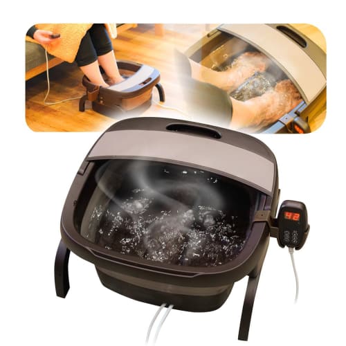 THANKO Easy to empty! Heated Folding Foot Bath, ASYU25SBW. Foldable, perfect for foot baths, foot spas, and warming.