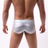 Men Underpants Low Waist Glossy Soft Breathable U Convex Pouch Slim Fit
