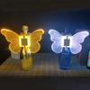 Rechargeable LED Strobe Baton Glowing Butterfly Wings LED Bottle Service Sparkler Champagne Flash Stick Wine Cap Bottle Topper