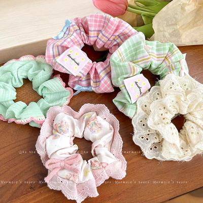 Elastico per Capelli con Pizzo Floreale a Doppio Strato per Bambini