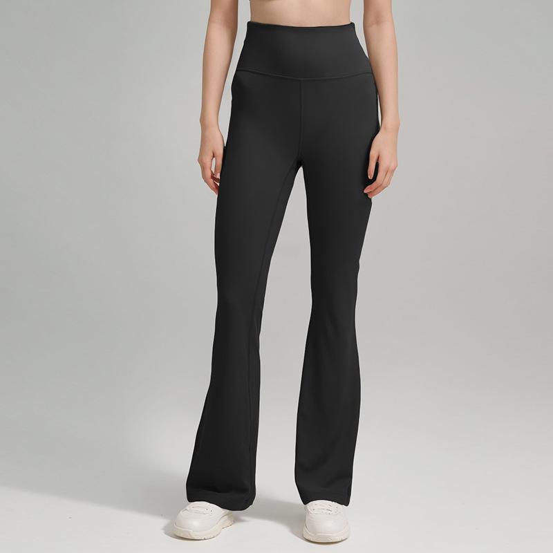 

Женские флисовые брюки клеш с высокой талией для йоги и повседневной носки M 100-110 lbs