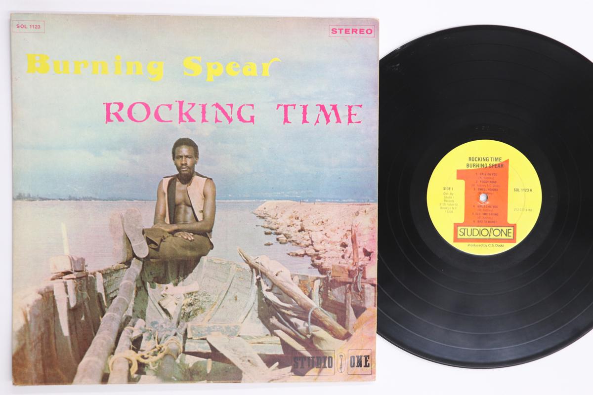 LP Record BURNING SPEAR Rocking Time SOL1123 STUDIO ONE 1980 US Reggae Ska Dub Used