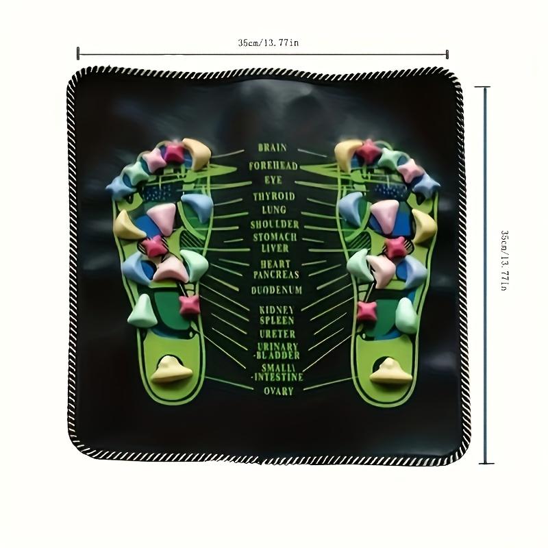 

Acupressure Foot Massage Mat Plastic Nodes Foot Acupoint Stimulation Pad for Fatigue Relief Manual Reflexology Tool