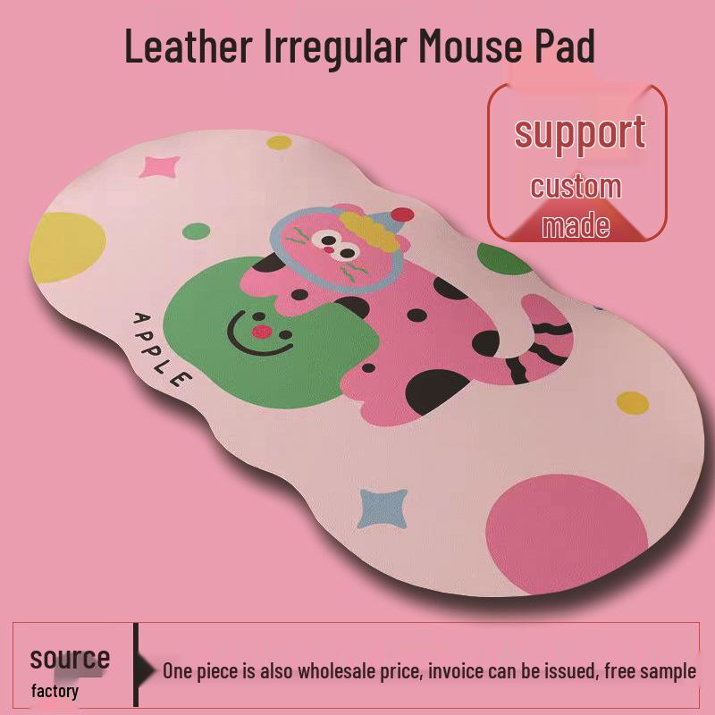 Очень большой двусторонний износостойкий кожаный игровой и офисный коврик для мыши Custom Size